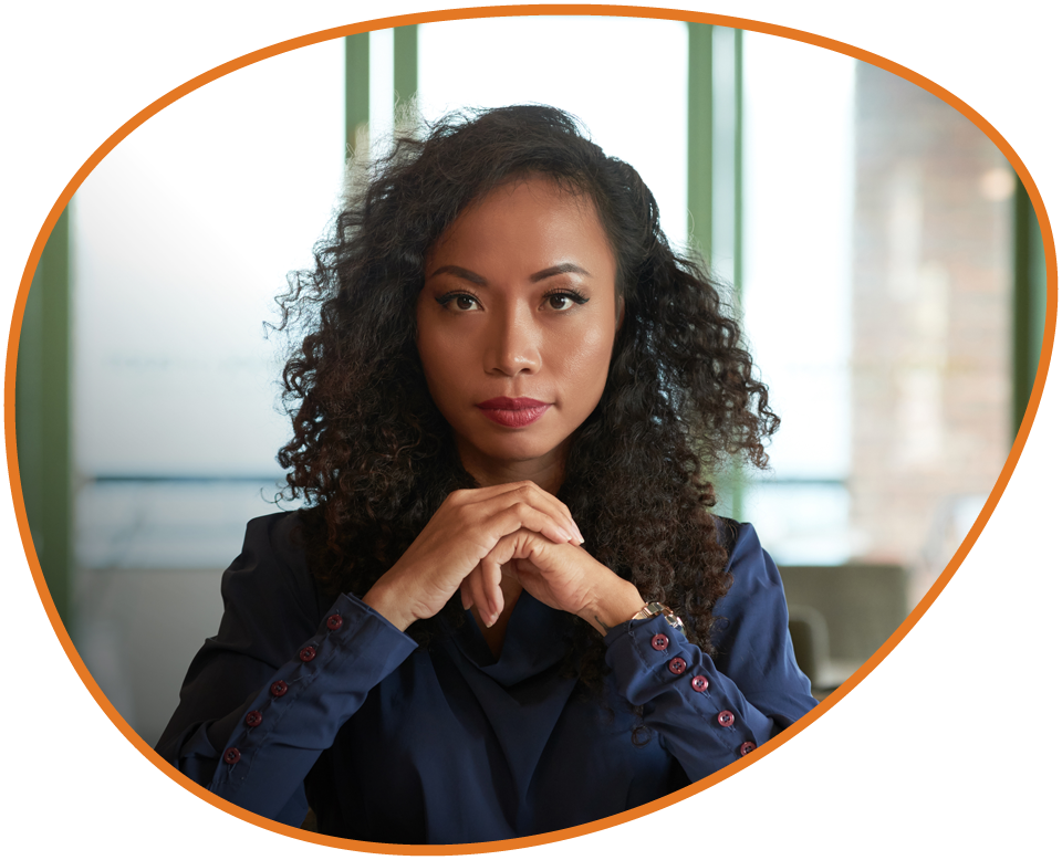 serious young business lady serious young business lady